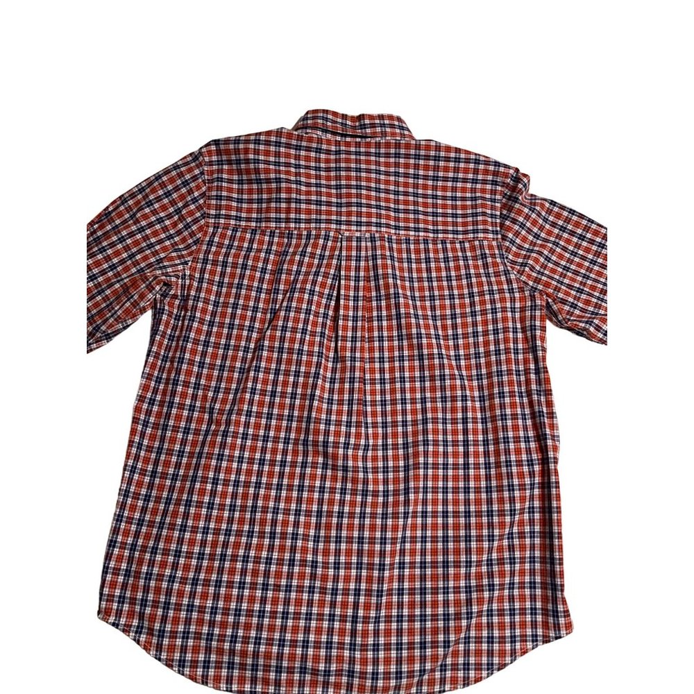 Chaps Large Long‎ Sleeve Navy & Orange Men’s Shirt Button Down Collar - Picture 7 of 8